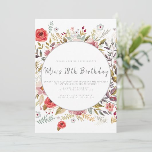 Einladung zur Geburtstagsparty (Stehend Vorderseite)