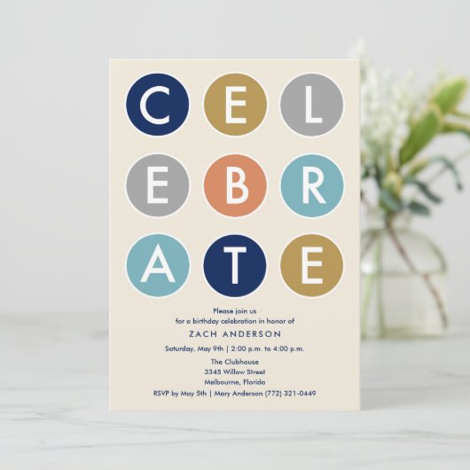 Einladung zur Geburtstagsparty (Stehend Vorderseite)