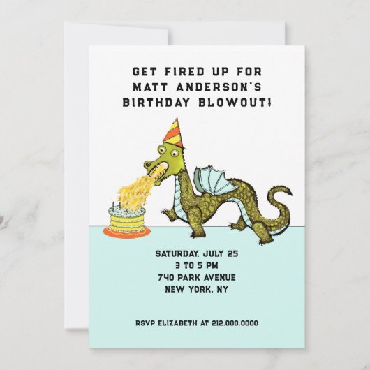 Einladung zur Geburtstagsparty (Vorderseite)