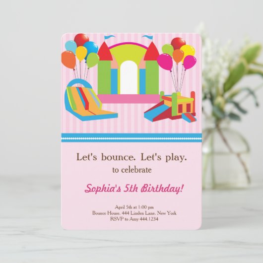 Einladung zur Geburtstagsparty (Stehend Vorderseite)