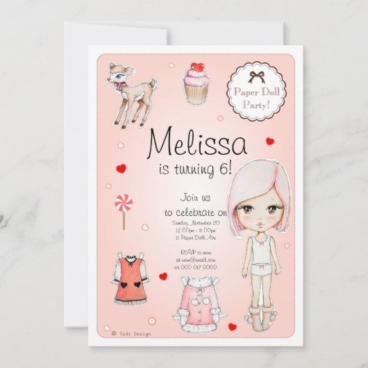 Einladung zur Geburtstagsparty (Vorderseite)