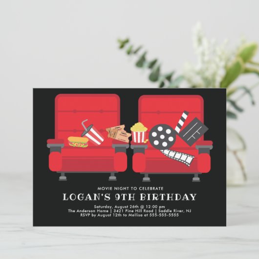 Einladung zur Geburtstagsparty (Stehend Vorderseite)