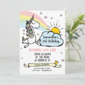 Einladung zur Geburtstagsparty (Stehend Vorderseite)