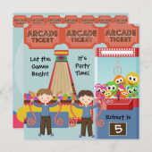 Einladung zur Geburtstagsparty (Vorne/Hinten)