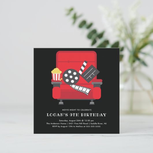 Einladung zur Geburtstagsparty (Stehend Vorderseite)