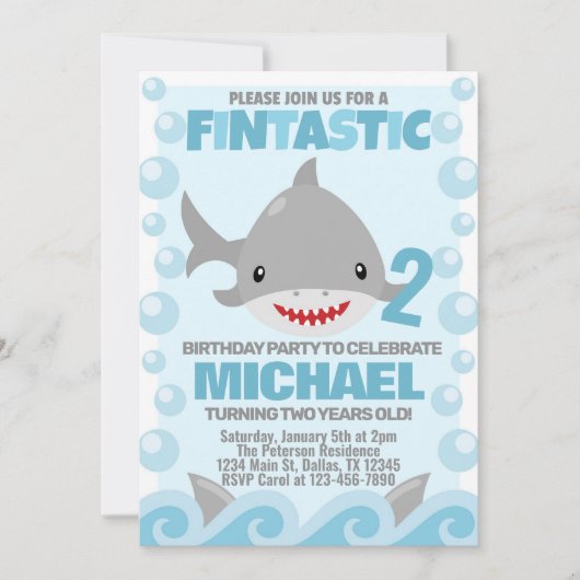 Einladung zur Geburtstagsparty (Vorderseite)