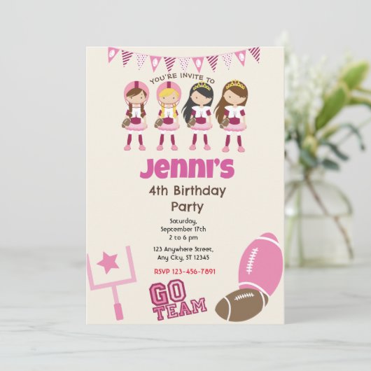 Einladung zur Geburtstagsparty (Stehend Vorderseite)