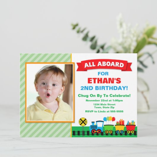 Einladung zur Geburtstagsparty (Stehend Vorderseite)