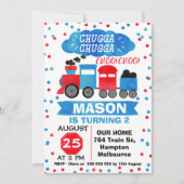 Einladung zur Geburtstagsparty der Aquarellbahn (Vorderseite)