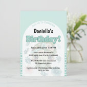 Einladung zur Geburtstagsparty der niedlichen Minz (Stehend Vorderseite)