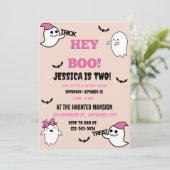 Einladung zur Geburtstagsparty Halloween (Stehend Vorderseite)