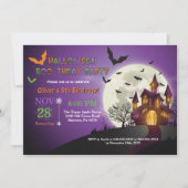 Einladung zur Geburtstagsparty Halloween (Vorderseite)