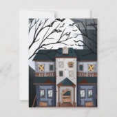 Einladung zur Geburtstagsparty Halloween (Rückseite)