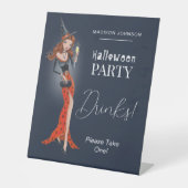 Einladung zur Geburtstagsparty Halloween Sockelschild (Vorderseite)