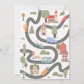 Einladung zur Geburtstagsparty in der Stadt (Rückseite)