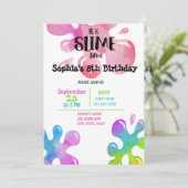 Einladung zur Geburtstagsparty in Slime (Stehend Vorderseite)