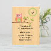 Einladung zur Geburtstagsparty (#INV004) (Stehend Vorderseite)