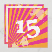 Einladung zur Geburtstagsparty| Mädchen (Vorne/Hinten)