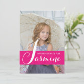 Einladung zur Geburtstagsparty niedlicher Kleine M (Stehend Vorderseite)