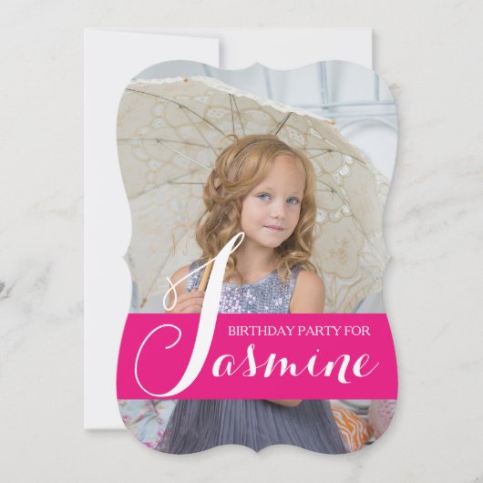 Einladung zur Geburtstagsparty niedlicher Kleine M (Vorderseite)