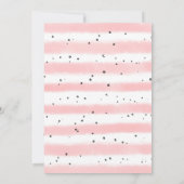 Einladung zur Geburtstagsparty - Rosa 1. Geburtsta (Rückseite)