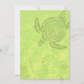 Einladung zur Geburtstagsparty Sea Turtle (Rückseite)