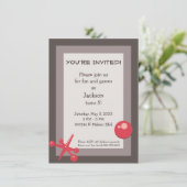 Einladung zur Geburtstagsparty - Spaß und Jack (Stehend Vorderseite)