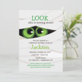 Einladung zur Geburtstagsparty von Mama Halloween (Stehend Vorderseite)