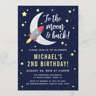 Einladung zur Geburtstagsparty von Rocket Moon