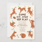 Einladung zur Geburtstagsparty von Welppy Pawty (Vorderseite)