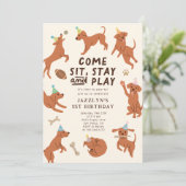 Einladung zur Geburtstagsparty von Welppy Pawty (Stehend Vorderseite)