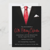 Einladung zur Geburtstagsveranstaltung in Black an (Vorderseite)