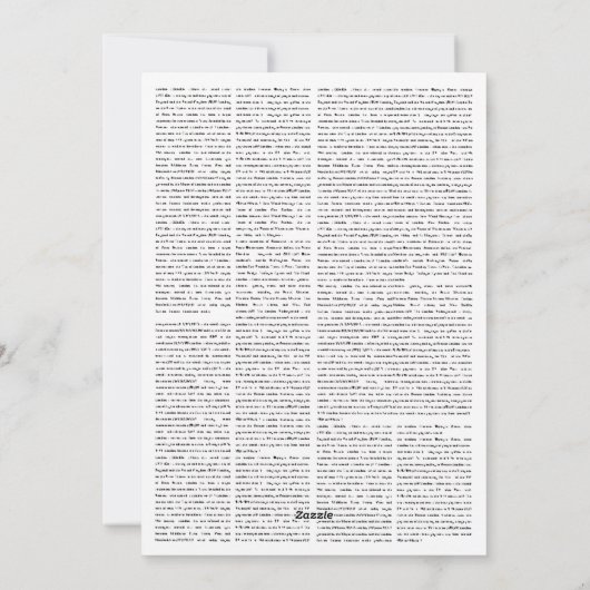 Einladung zur Gedenkfeier (Rückseite)