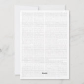 Einladung zur Gedenkfeier (Rückseite)