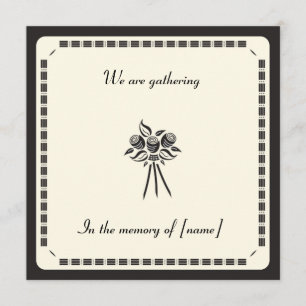 Einladung zur Gedenkkarte