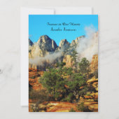 Einladung zur Gedenkstätte, Canyon mit Wolken (Vorderseite)