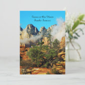 Einladung zur Gedenkstätte, Canyon mit Wolken (Stehend Vorderseite)