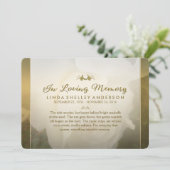 Einladung zur Gedenkstätte der weißen Golden Rose (Stehend Vorderseite)