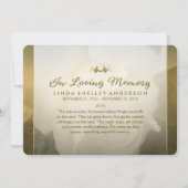 Einladung zur Gedenkstätte der weißen Golden Rose (Vorderseite)