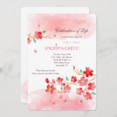 Einladung zur Gedenkstätte für Kirchenblüten (Vorne/Hinten)