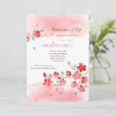 Einladung zur Gedenkstätte für Kirchenblüten (Stehend Vorderseite)