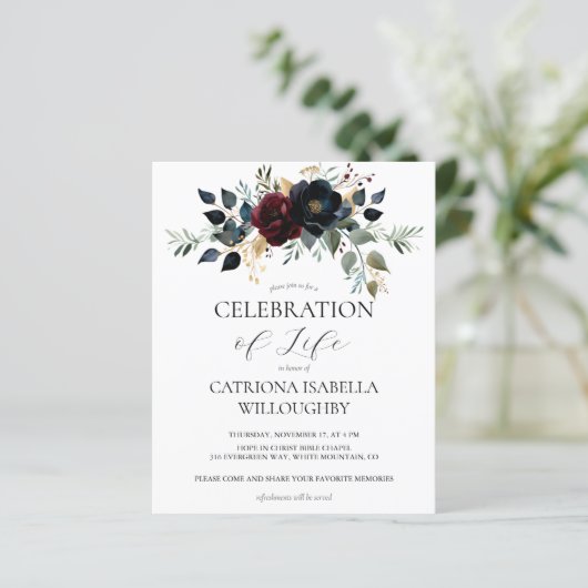 Einladung zur Gedenkveranstaltung der Marine in Bu (Stehend Vorderseite)