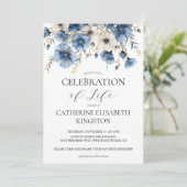 Einladung zur Gedenkveranstaltung "Dusty Blue and (Stehend Vorderseite)