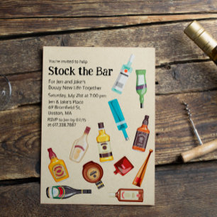 Einladung zur gemeinsamen Brause für Paare: Bar be