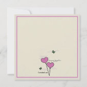 Einladung zur gemeinsamen Hochzeitsfeier (Rückseite)