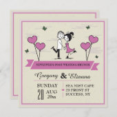 Einladung zur gemeinsamen Hochzeitsfeier (Vorne/Hinten)