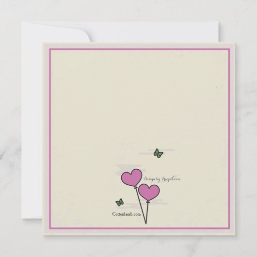 Einladung zur gemeinsamen Hochzeitsfeier (Rückseite)