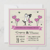 Einladung zur gemeinsamen Hochzeitsfeier (Vorderseite)