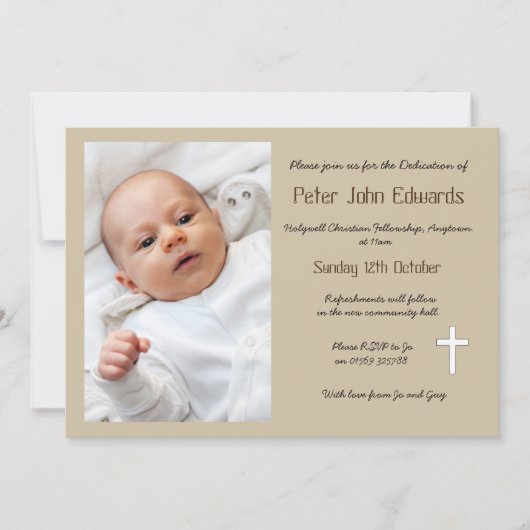 Einladung zur Genehmigung (Vorderseite)