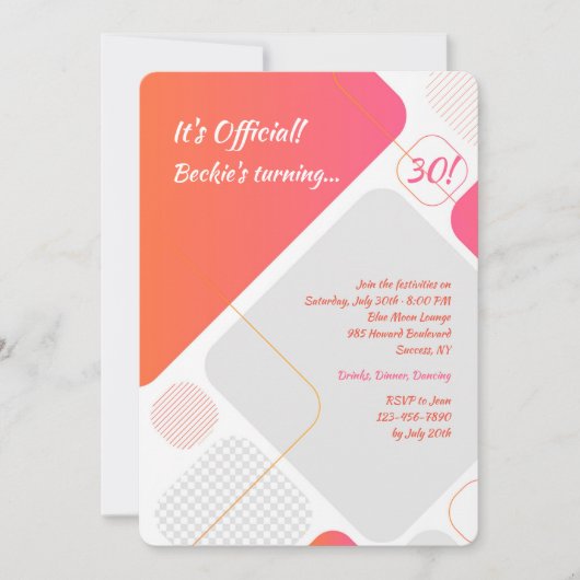 Einladung zur Geometrie (Vorderseite)